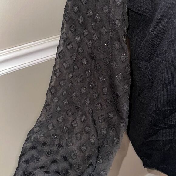 Adrianna Papell Black Blouse - Picture 3 of 8